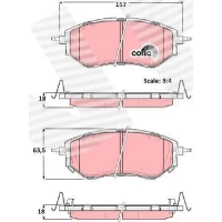 Brake pads for disc brakes