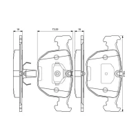 Brake pads for disc brakes