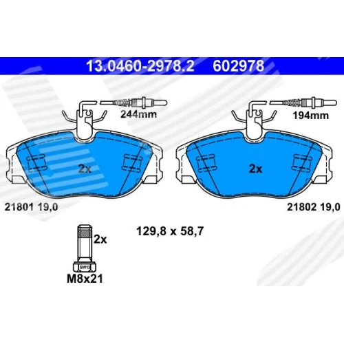 BRAKE PADS FOR DISC BRAKES - 0