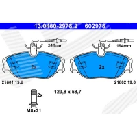 Brake pads for disc brakes