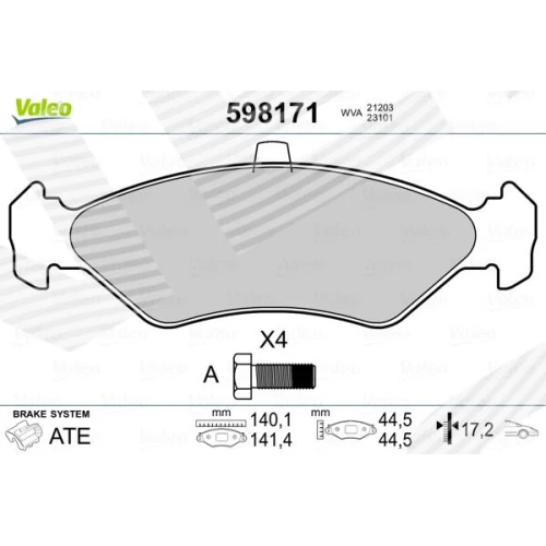 BRAKE PADS FOR DISC BRAKES - 0