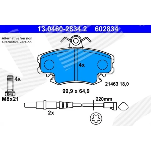 BRAKE PADS FOR DISC BRAKES - 1