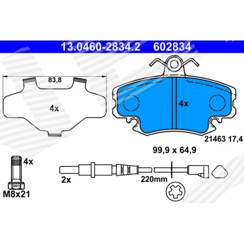 BRAKE PADS FOR DISC BRAKES - 0