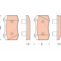 Brake pads for disc brakes