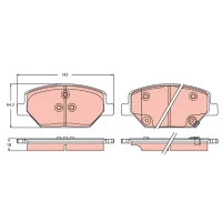 Brake pads for disc brakes