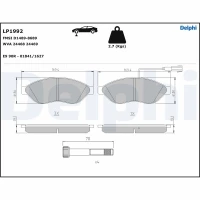 Brake pads for disc brakes