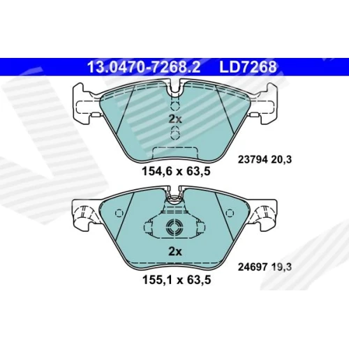 BRAKE PADS FOR DISC BRAKES - 0