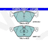 Brake pads for disc brakes