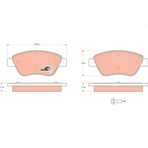 BRAKE PADS FOR DISC BRAKES - 0