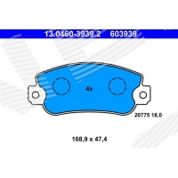 Brake pads for disc brakes