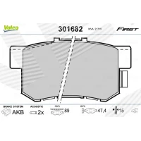 Brake pads for disc brakes