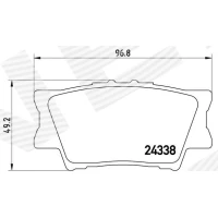 Brake pads for disc brakes