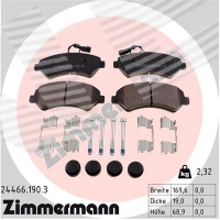 Brake pads for disc brakes