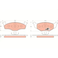 Brake pads for disc brakes