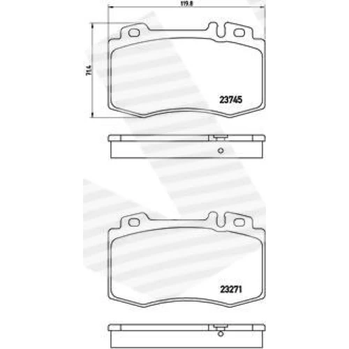 BRAKE PADS FOR DISC BRAKES - 0