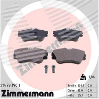 Brake pads for disc brakes