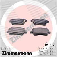 Brake pads for disc brakes