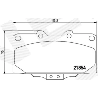 Brake pads for disc brakes