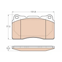 Brake pads for disc brakes