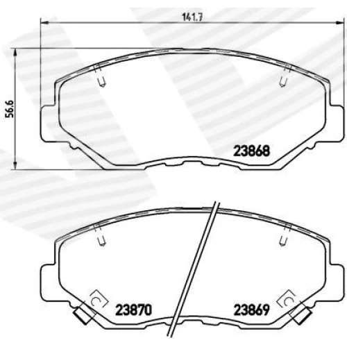 BRAKE PADS FOR DISC BRAKES - 0