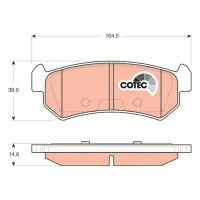 Brake pads for disc brakes