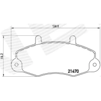 Brake pads for disc brakes