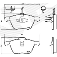 Brake pads for disc brakes