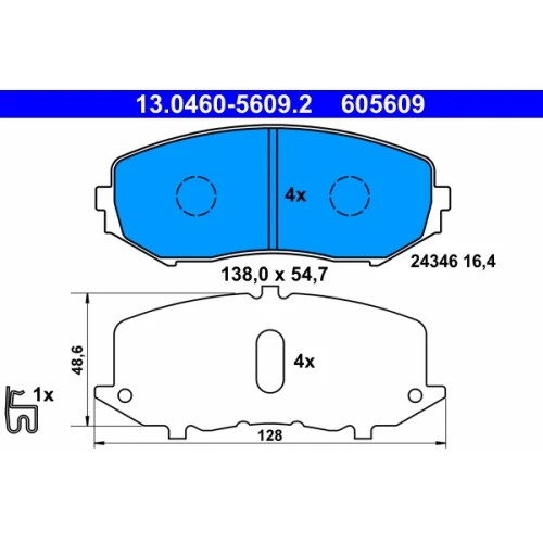 BRAKE PADS FOR DISC BRAKES - 0