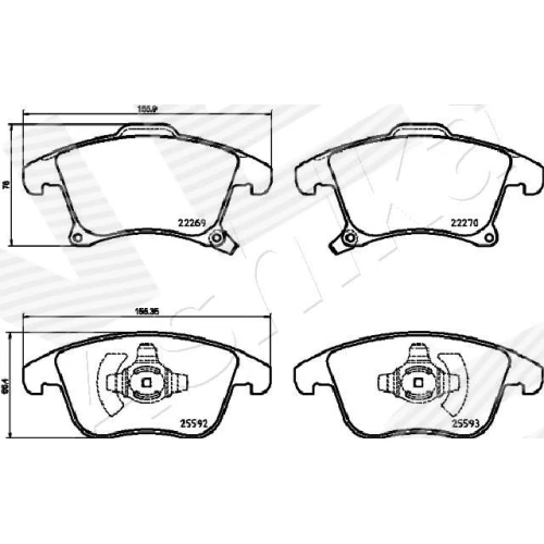 BRAKE PADS FOR DISC BRAKES - 1