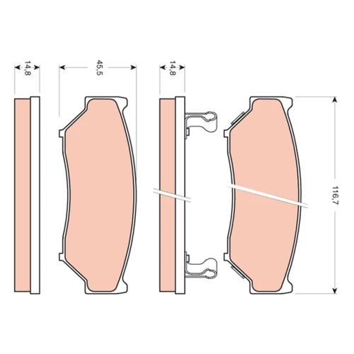 BRAKE PADS FOR DISC BRAKES - 0