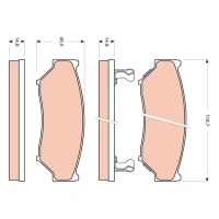 Brake pads for disc brakes