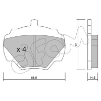 Brake pads for disc brakes