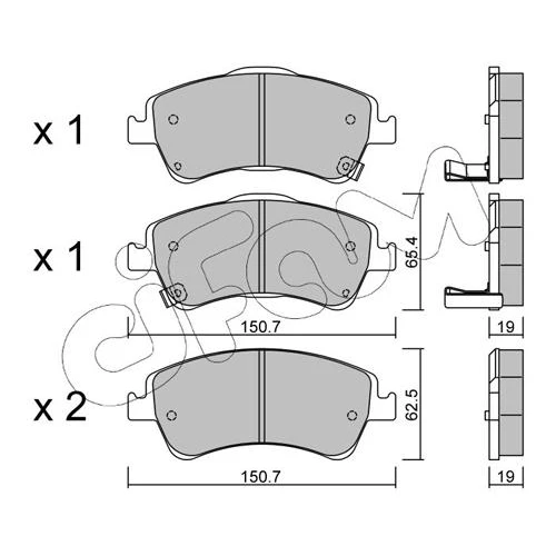 BRAKE PADS FOR DISC BRAKES - 0