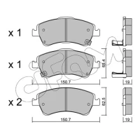 Brake pads for disc brakes