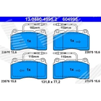 Brake pads for disc brakes