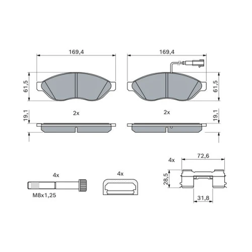 BRAKE PADS FOR DISC BRAKES - 6