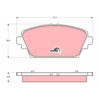 Brake pads for disc brakes