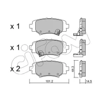 Brake pads for disc brakes