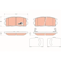 Brake pads for disc brakes