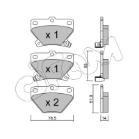 Brake pads for disc brakes