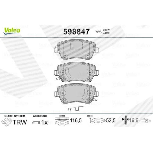 BRAKE PADS FOR DISC BRAKES - 0