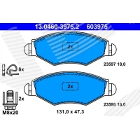 Brake pads for disc brakes