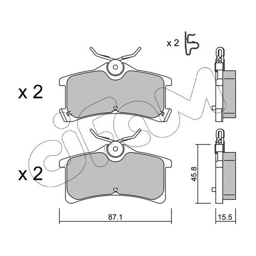 BRAKE PADS FOR DISC BRAKES - 0