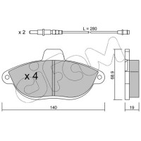 Brake pads for disc brakes