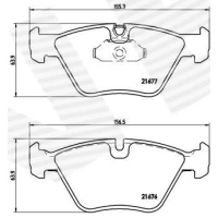 Brake pads for disc brakes