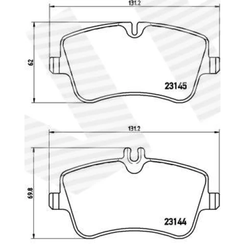 BRAKE PADS FOR DISC BRAKES - 0