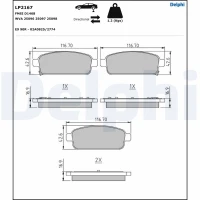 Brake pads for disc brakes