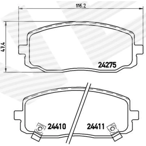 BRAKE PADS FOR DISC BRAKES - 0