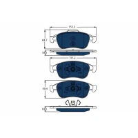 Brake pads for disc brakes