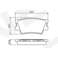 Brake pads for disc brakes